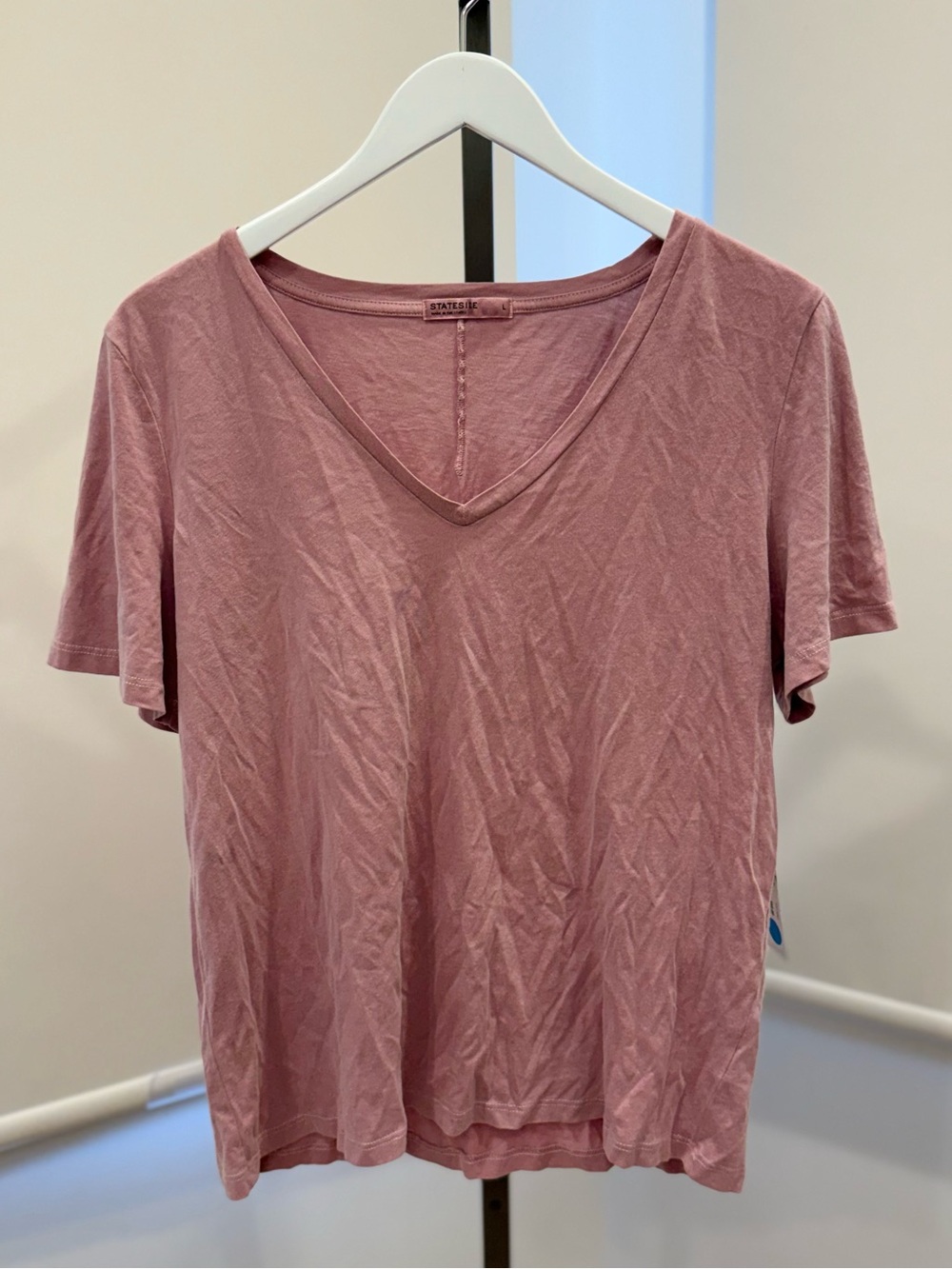 Cloud Jersey Deep V-Neck - Dusty Rose